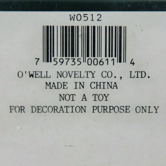 Vintage O'WELL NOVELTY Heritage Musical Water Globe Hand Painted "Silent Night" - Picture 15 of 15